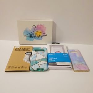 Samsung S10 Case Set & Temper Glass Bundle▪︎5 PK